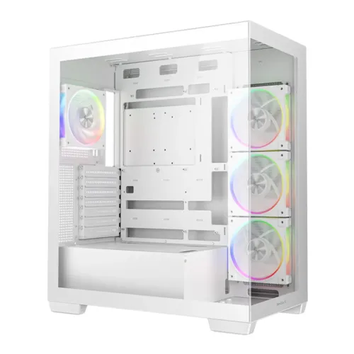 Deepcool CG580 4F V2 WH White ATX Gaming Case with 4 ARGB Fans